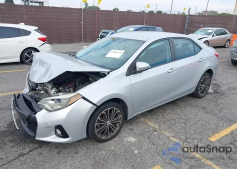 2016 Toyota Corolla S Plus из США, поврежденный, VIN 5YFBURHE8GP410577